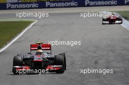 Lewis Hamilton (GBR), McLaren Mercedes with a flat tire 22.07.2012. Formula 1 World Championship, Rd 10, German Grand Prix, Hockenheim, Germany, Race Day