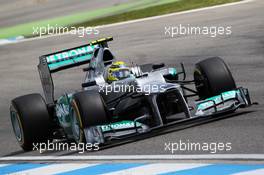 Nico Rosberg (GER) Mercedes AMG F1 W03. 22.07.2012. Formula 1 World Championship, Rd 10, German Grand Prix, Hockenheim, Germany, Race Day