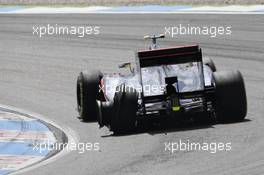 Lewis Hamilton (GBR), McLaren Mercedes with a flat tire 22.07.2012. Formula 1 World Championship, Rd 10, German Grand Prix, Hockenheim, Germany, Race Day