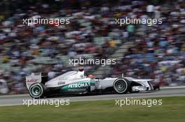 Michael Schumacher (GER), Mercedes GP 22.07.2012. Formula 1 World Championship, Rd 10, German Grand Prix, Hockenheim, Germany, Race Day
