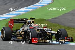 Romain Grosjean (FRA) Lotus F1 E20. 22.07.2012. Formula 1 World Championship, Rd 10, German Grand Prix, Hockenheim, Germany, Race Day
