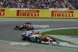 Nico Hulkenberg (GER), Sahara Force India Formula One Team 22.07.2012. Formula 1 World Championship, Rd 10, German Grand Prix, Hockenheim, Germany, Race Day