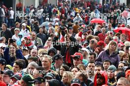 Fans in the Fanzone. 21.07.2012. Formula 1 World Championship, Rd 10, German Grand Prix, Hockenheim, Germany, Qualifying Day