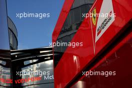 Team Truck, Paddock atmosphere 21.07.2012. Formula 1 World Championship, Rd 10, German Grand Prix, Hockenheim, Germany, Qualifying Day