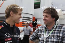 Sebastian Vettel (GER), Red Bull Racing and Gerhard Ungar (GER), Chief Designer AMG 21.07.2012. Formula 1 World Championship, Rd 10, German Grand Prix, Hockenheim, Germany, Qualifying Day