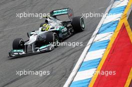 Nico Rosberg (GER) Mercedes AMG F1 W03. 21.07.2012. Formula 1 World Championship, Rd 10, German Grand Prix, Hockenheim, Germany, Qualifying Day