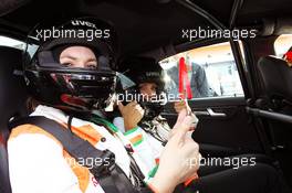 Jules Bianchi (FRA) Sahara Force India F1 Team Third Driver gives taxi rides around the circuit. 21.07.2012. Formula 1 World Championship, Rd 10, German Grand Prix, Hockenheim, Germany, Qualifying Day