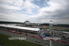 View to the Motodrom 21.07.2012. Formula 1 World Championship, Rd 10, German Grand Prix, Hockenheim, Germany, Qualifying Day