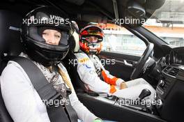 Jules Bianchi (FRA) Sahara Force India F1 Team Third Driver gives taxi rides around the circuit. 21.07.2012. Formula 1 World Championship, Rd 10, German Grand Prix, Hockenheim, Germany, Qualifying Day