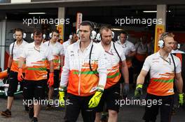 Sahara Force India F1 Team practice pit stops. 21.07.2012. Formula 1 World Championship, Rd 10, German Grand Prix, Hockenheim, Germany, Qualifying Day