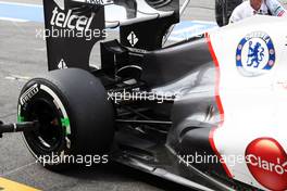 Sauber C31 rear suspension and exhaust detail. 21.07.2012. Formula 1 World Championship, Rd 10, German Grand Prix, Hockenheim, Germany, Qualifying Day