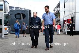Jean Todt (FRA), FIA President and Matteo Bonciani (ITA) FIA Media Delegate. 22.07.2012. Formula 1 World Championship, Rd 10, German Grand Prix, Hockenheim, Germany, Race Day