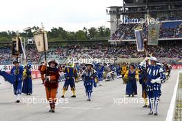 A parade on the circuit 22.07.2012. Formula 1 World Championship, Rd 10, German Grand Prix, Hockenheim, Germany, Race Day