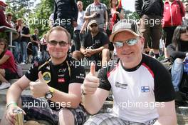 Fans of Kimi Raikkonen (FIN), Lotus F1 Team 22.07.2012. Formula 1 World Championship, Rd 10, German Grand Prix, Hockenheim, Germany, Race Day