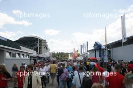 Spectators in Hockenheim 22.07.2012. Formula 1 World Championship, Rd 10, German Grand Prix, Hockenheim, Germany, Race Day