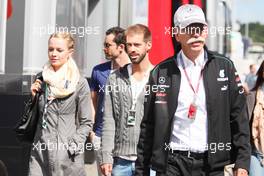 Dr. Dieter Zetsche (GER) Daimler AG CEO with his family 22.07.2012. Formula 1 World Championship, Rd 10, German Grand Prix, Hockenheim, Germany, Race Day