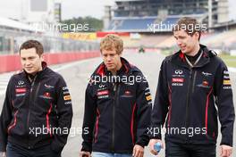Sebastian Vettel (GER) Red Bull Racing walks the circuit. 19.07.2012. Formula 1 World Championship, Rd 10, German Grand Prix, Hockenheim, Germany, Preparation Day