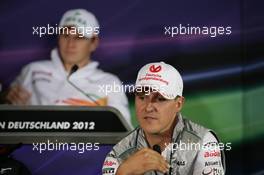 Michael Schumacher (GER), Mercedes GP 19.07.2012. Formula 1 World Championship, Rd 10, German Grand Prix, Hockenheim, Germany, Preparation Day