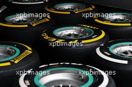 Pirelli tyres. 19.07.2012. Formula 1 World Championship, Rd 10, German Grand Prix, Hockenheim, Germany, Preparation Day