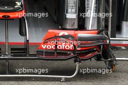 McLaren MP4/27 front wing detail. 19.07.2012. Formula 1 World Championship, Rd 10, German Grand Prix, Hockenheim, Germany, Preparation Day