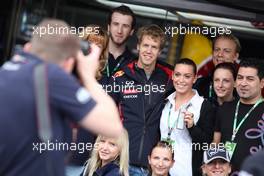 Sebastian Vettel (GER), Red Bull Racing with fans 19.07.2012. Formula 1 World Championship, Rd 10, German Grand Prix, Hockenheim, Germany, Preparation Day