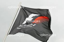 F1 flag. 19.07.2012. Formula 1 World Championship, Rd 10, German Grand Prix, Hockenheim, Germany, Preparation Day