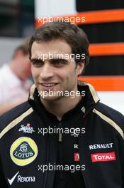 Jerome d'Ambrosio (BEL), third driver,  Lotus F1 Team 19.07.2012. Formula 1 World Championship, Rd 10, German Grand Prix, Hockenheim, Germany, Preparation Day