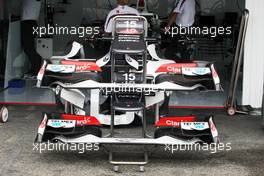 Sauber C31 front wings. 19.07.2012. Formula 1 World Championship, Rd 10, German Grand Prix, Hockenheim, Germany, Preparation Day