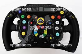 Lotus F1 E20 steering wheel. 19.07.2012. Formula 1 World Championship, Rd 10, German Grand Prix, Hockenheim, Germany, Preparation Day