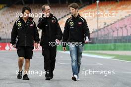Romain Grosjean (FRA) Lotus F1 Team walks the circuit. 19.07.2012. Formula 1 World Championship, Rd 10, German Grand Prix, Hockenheim, Germany, Preparation Day