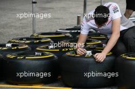 Pirelli Tires 19.07.2012. Formula 1 World Championship, Rd 10, German Grand Prix, Hockenheim, Germany, Preparation Day