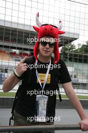 Fan of Sebastian Vettel (GER), Red Bull Racing 19.07.2012. Formula 1 World Championship, Rd 10, German Grand Prix, Hockenheim, Germany, Preparation Day