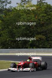 Felipe Massa (BRA) Ferrari F2012. 27.07.2012. Formula 1 World Championship, Rd 11, Hungarian Grand Prix, Budapest, Hungary, Practice Day