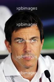 Toto Wolff (GER) Williams Non Executive Director in the FIA Press Conference. 27.07.2012. Formula 1 World Championship, Rd 11, Hungarian Grand Prix, Budapest, Hungary, Practice Day