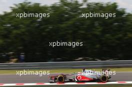 Jenson Button (GBR) McLaren MP4/27. 27.07.2012. Formula 1 World Championship, Rd 11, Hungarian Grand Prix, Budapest, Hungary, Practice Day