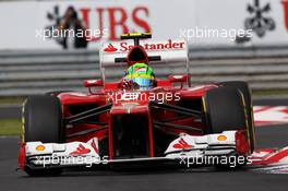 Felipe Massa (BRA) Ferrari F2012. 27.07.2012. Formula 1 World Championship, Rd 11, Hungarian Grand Prix, Budapest, Hungary, Practice Day