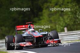 Jenson Button (GBR) McLaren MP4/27. 27.07.2012. Formula 1 World Championship, Rd 11, Hungarian Grand Prix, Budapest, Hungary, Practice Day