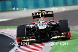 Romain Grosjean (FRA) Lotus F1 E20. 27.07.2012. Formula 1 World Championship, Rd 11, Hungarian Grand Prix, Budapest, Hungary, Practice Day