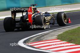 Kimi Raikkonen (FIN) Lotus F1 E20. 27.07.2012. Formula 1 World Championship, Rd 11, Hungarian Grand Prix, Budapest, Hungary, Practice Day