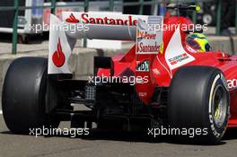 Felipe Massa (BRA) Ferrari F2012 rear wing detail 27.07.2012. Formula 1 World Championship, Rd 11, Hungarian Grand Prix, Budapest, Hungary, Practice Day
