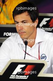 Toto Wolff (GER) Williams Non Executive Director in the FIA Press Conference. 27.07.2012. Formula 1 World Championship, Rd 11, Hungarian Grand Prix, Budapest, Hungary, Practice Day