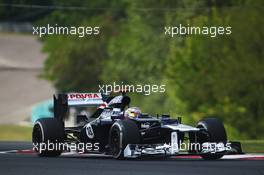 Pastor Maldonado (VEN) Williams FW34. 27.07.2012. Formula 1 World Championship, Rd 11, Hungarian Grand Prix, Budapest, Hungary, Practice Day