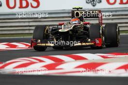 Romain Grosjean (FRA) Lotus F1 E20. 27.07.2012. Formula 1 World Championship, Rd 11, Hungarian Grand Prix, Budapest, Hungary, Practice Day