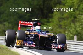 Jean-Eric Vergne (FRA) Scuderia Toro Rosso STR7. 27.07.2012. Formula 1 World Championship, Rd 11, Hungarian Grand Prix, Budapest, Hungary, Practice Day