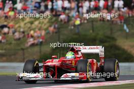 Felipe Massa (BRA) Ferrari F2012. 27.07.2012. Formula 1 World Championship, Rd 11, Hungarian Grand Prix, Budapest, Hungary, Practice Day