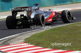 Jenson Button (GBR) McLaren MP4/27. 27.07.2012. Formula 1 World Championship, Rd 11, Hungarian Grand Prix, Budapest, Hungary, Practice Day