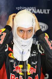 Sebastian Vettel (GER) Red Bull Racing. 27.07.2012. Formula 1 World Championship, Rd 11, Hungarian Grand Prix, Budapest, Hungary, Practice Day