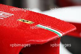 Rain drops on the Ferrari F2012 nosecone. 27.07.2012. Formula 1 World Championship, Rd 11, Hungarian Grand Prix, Budapest, Hungary, Practice Day