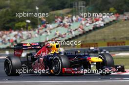 Sebastian Vettel (GER) Red Bull Racing RB8. 27.07.2012. Formula 1 World Championship, Rd 11, Hungarian Grand Prix, Budapest, Hungary, Practice Day