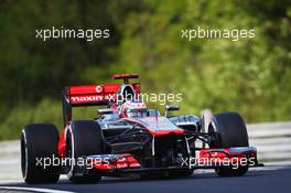 Jenson Button (GBR) McLaren MP4/27. 27.07.2012. Formula 1 World Championship, Rd 11, Hungarian Grand Prix, Budapest, Hungary, Practice Day